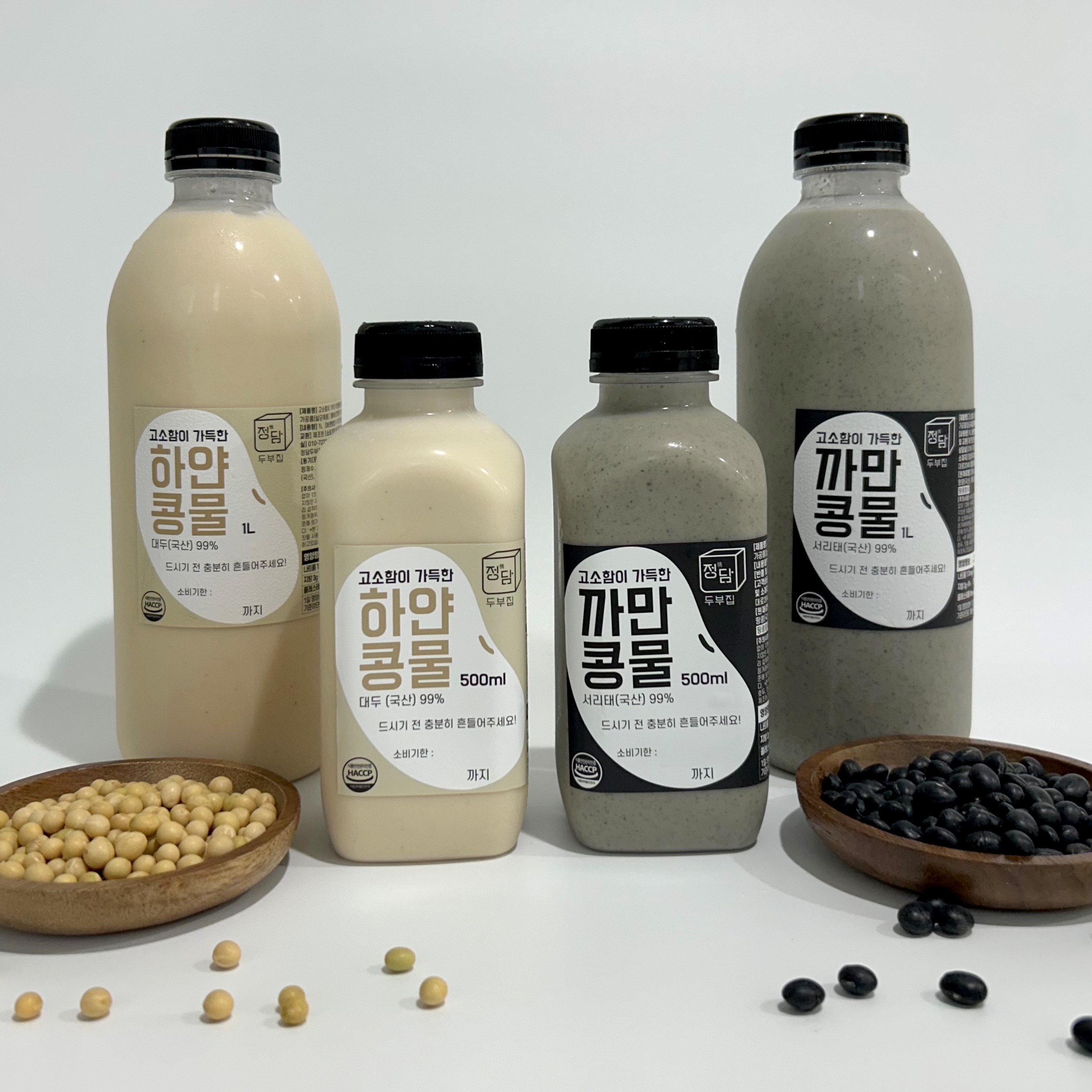 [정담두부집] 고소함이 가득한 까만콩물 500ml