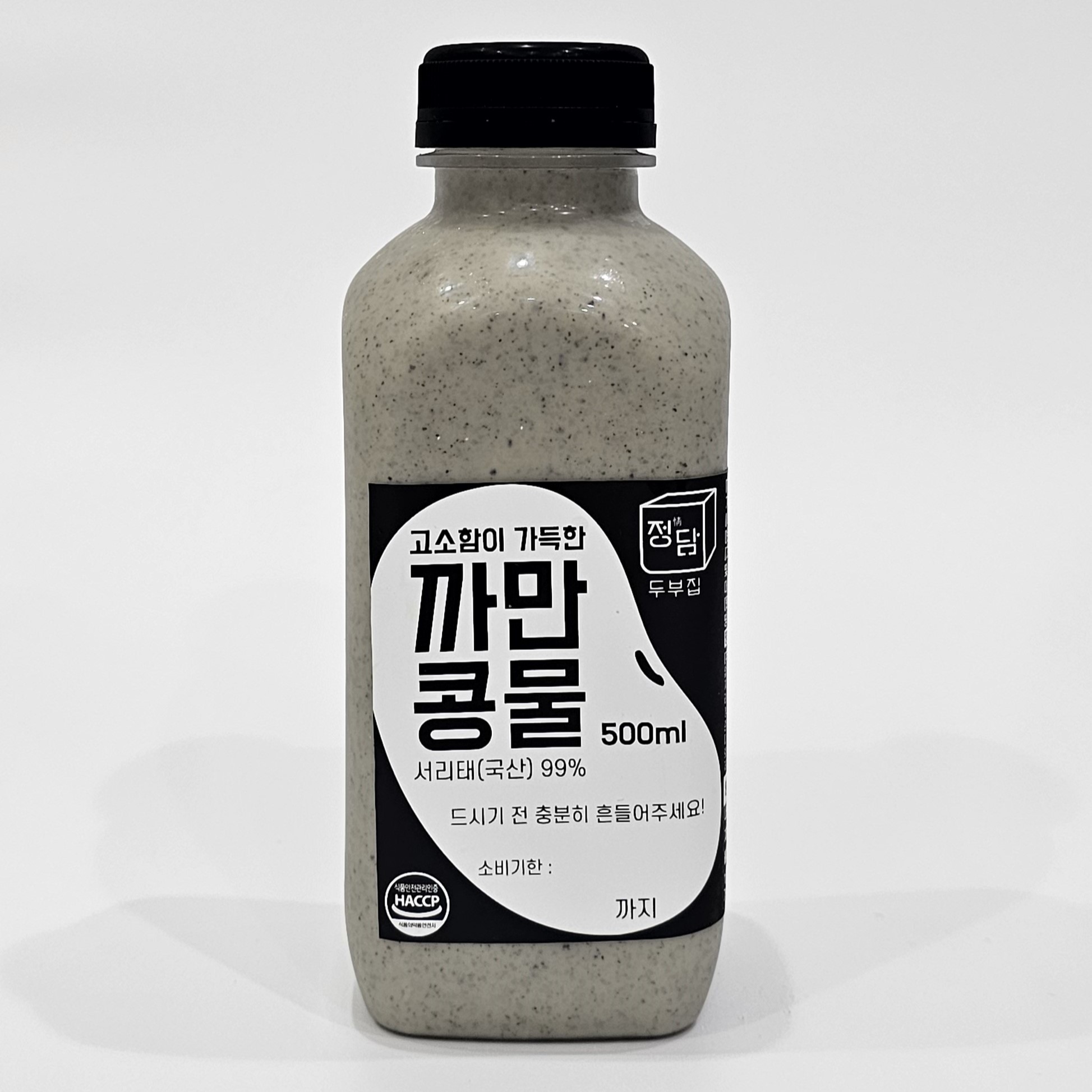 [정담두부집] 고소함이 가득한 까만콩물 500ml 대표이미지 섬네일