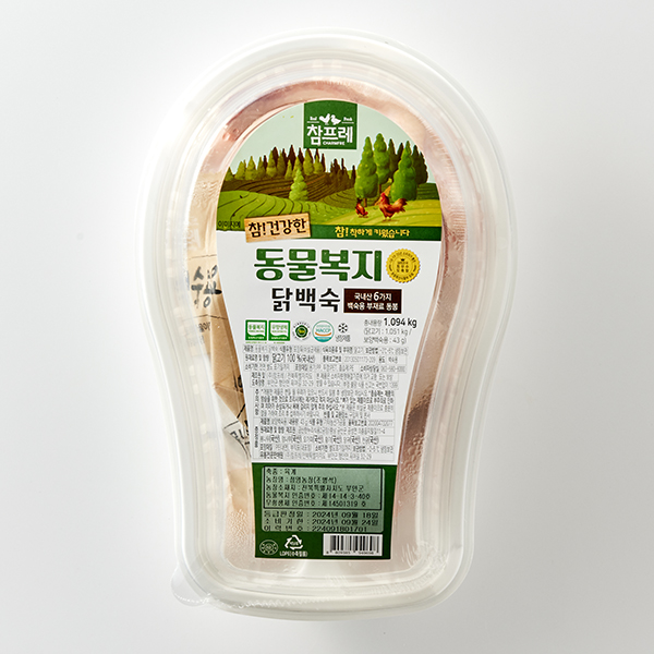 동물복지 닭백숙용(1,050g) / 부재료 포함