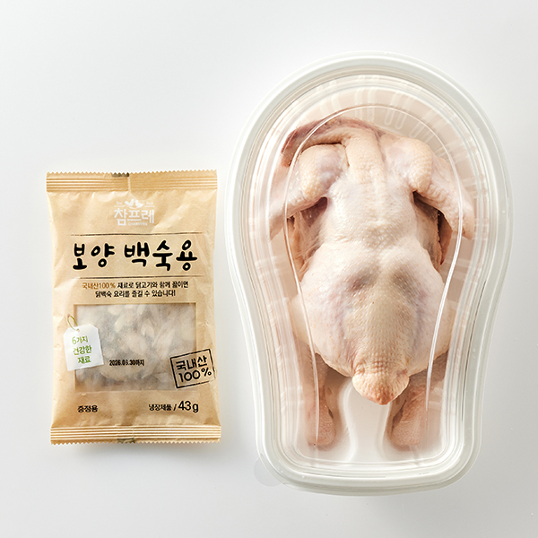 동물복지 닭백숙용(1,050g) (부재료 증정)