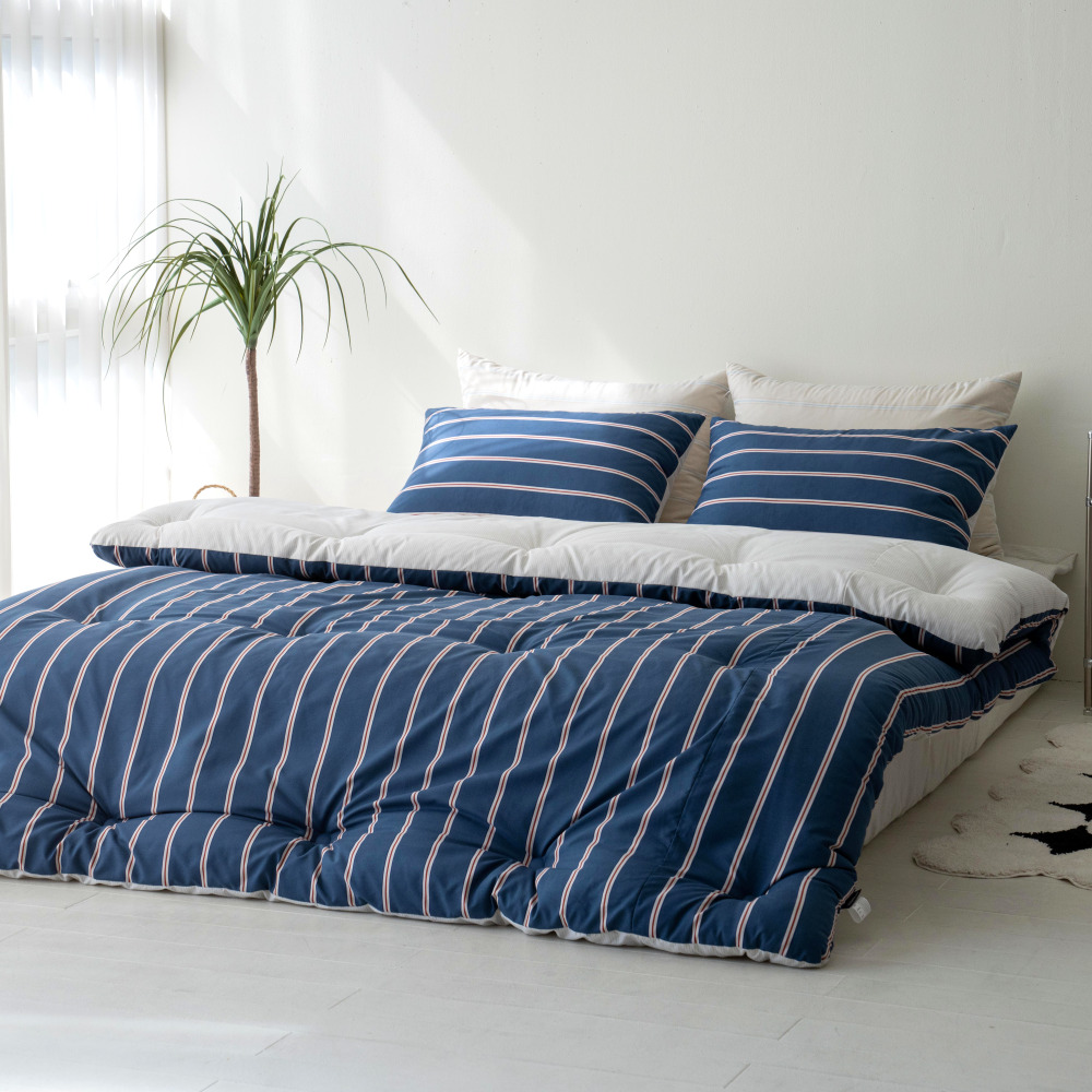 SMT 부드러운 소프트마이크로 스트라이프 가을 겨울 봄 사계절 침구 호텔 세트