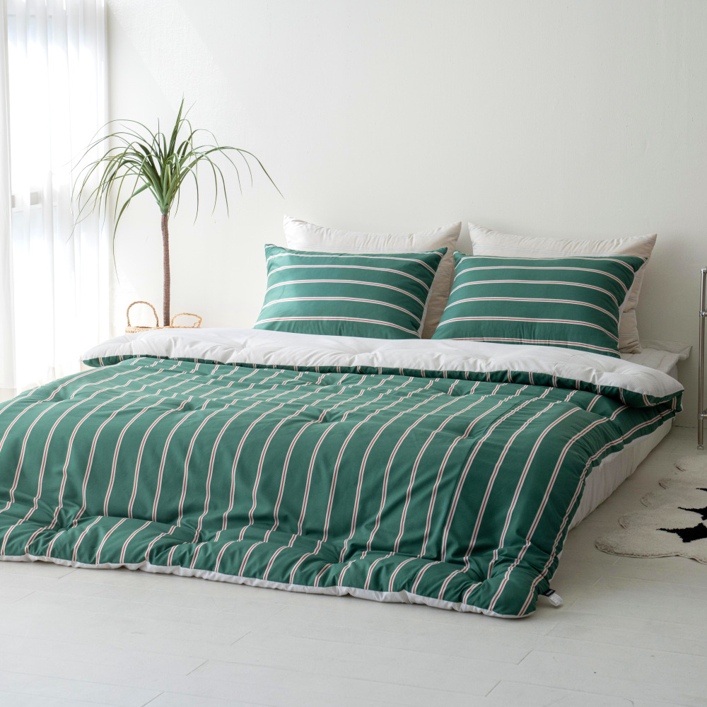 SMT 부드러운 소프트마이크로 스트라이프 가을 겨울 봄 사계절 침구 호텔 세트