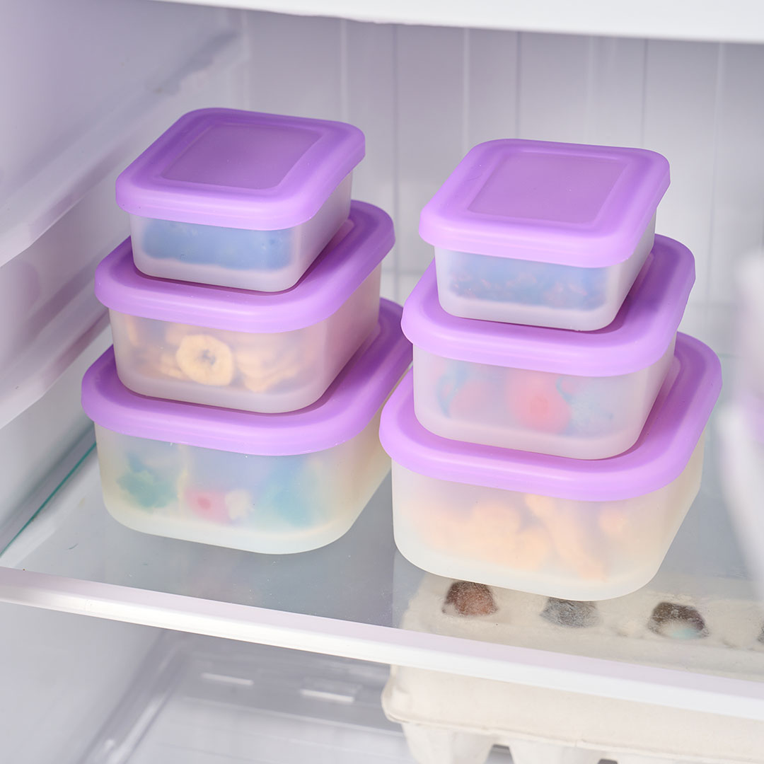 [플렉스앤락] 국산 반투명 실리콘 냉동밥보관용기 150ml+ 300ml+ 500ml 3종 세트 / 용량별 단품 1p