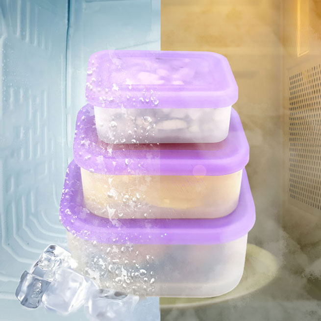 [플렉스앤락] 국산 반투명 실리콘 냉동밥보관용기 150ml+ 300ml+ 500ml 3종 세트 / 용량별 단품 1p