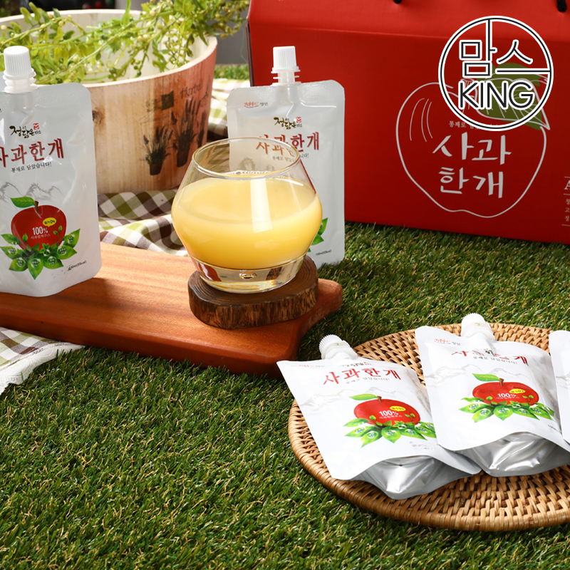 [맘스킹]꽃내농원 정선담은미소 사과한개 사과즙