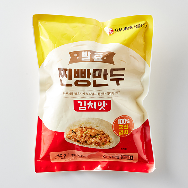 발효 찐빵만두 (김치맛, 4개입 | 360g)