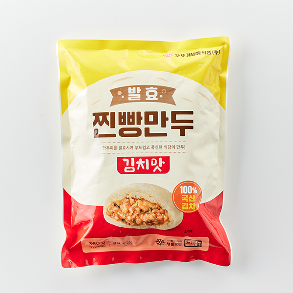 발효 찐빵만두 (김치맛, 4개입 | 360g)