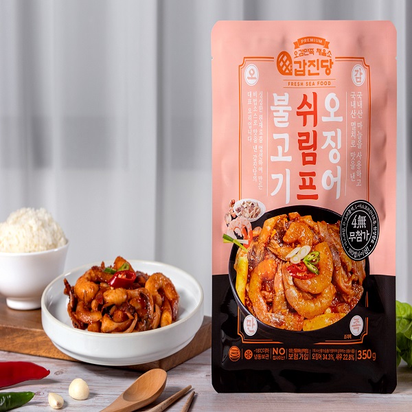 맛집인정! 상쾌한 매운맛 갑진당 쉬림프 오징어불고기 350g(1.5인분)