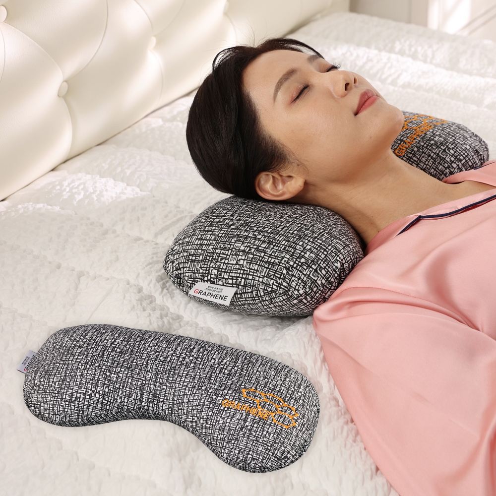 꿀잠 그래핀칩 경추베개 set (그래핀 겉거버+속커버+그래핀볼)