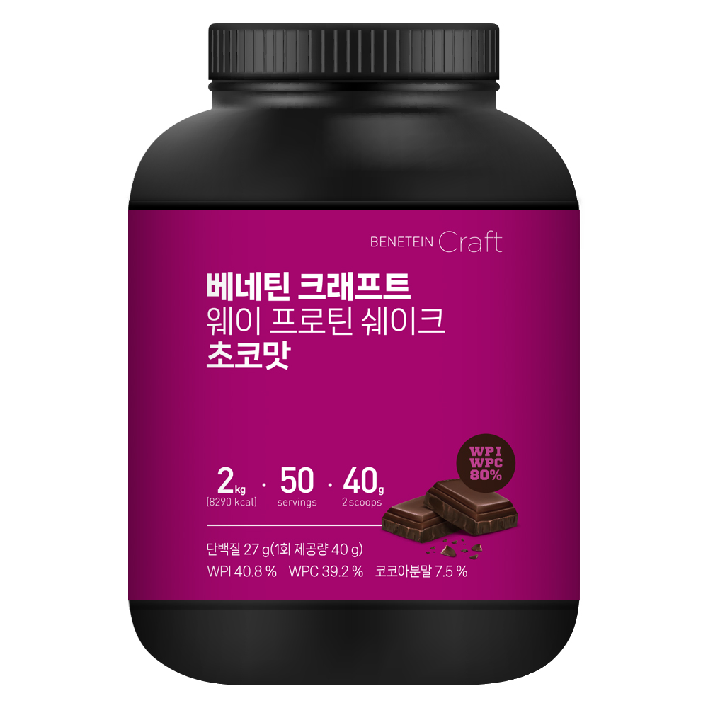 베네틴 크래프트 단백질 쉐이크 초코맛 2kg 1개