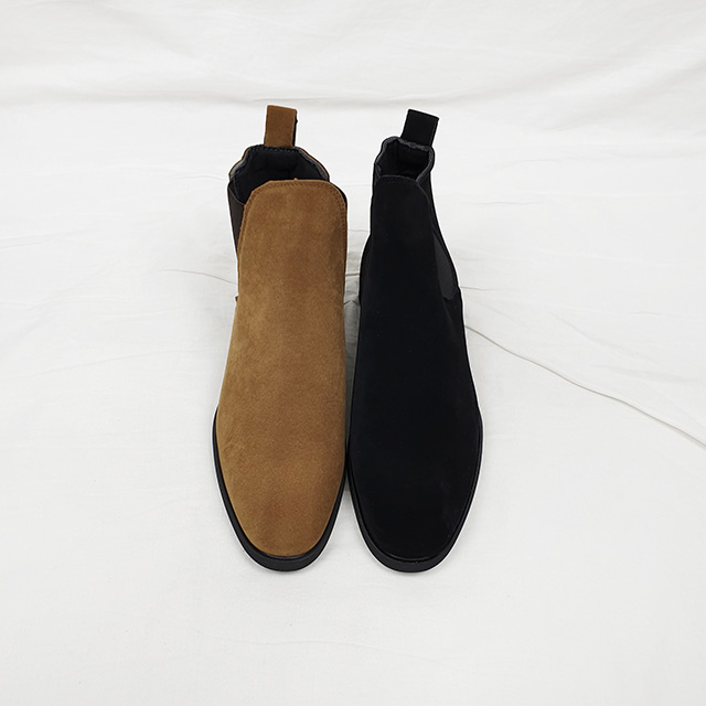 니도 남자 스웨이드 베이직 빅사이즈 키높이 첼시 부츠 4cm