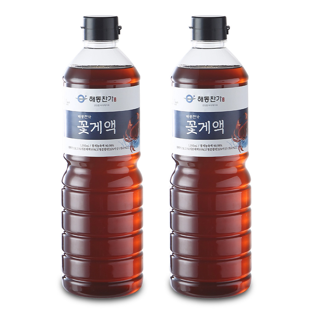 [들안길] '에드워드 권' 해동찬가 프리미엄 꽃게액 1050ml x 2병