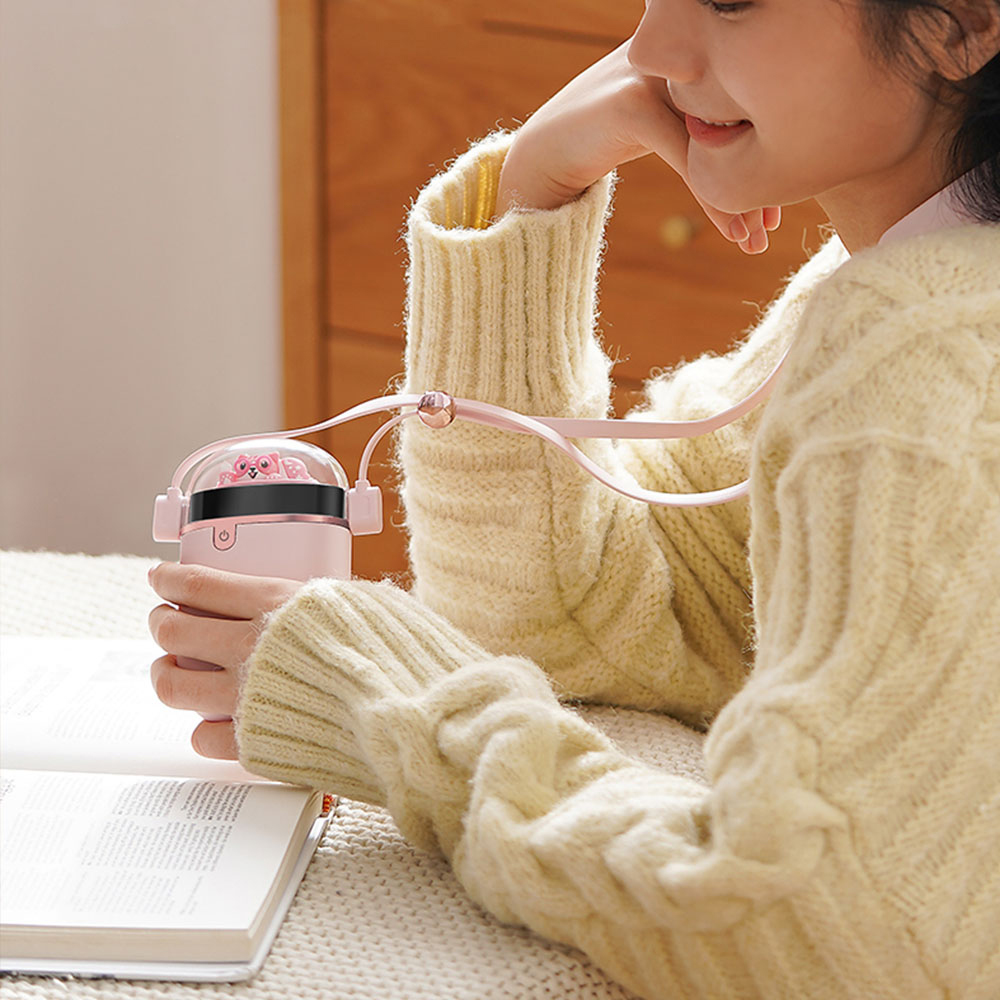 3in1 손난로+넥워머+보조배터리 5000mAh (11시간 온열 사용가능)(핑크/화이트)