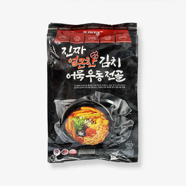 오마뎅 진짜 얼큰한 김치 어묵 우동 전골(710g)