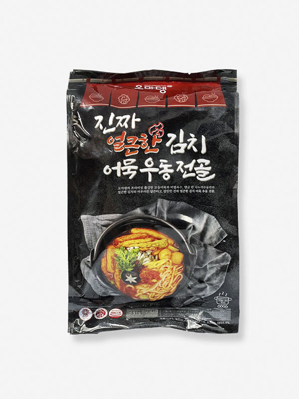 오마뎅 진짜 얼큰한 김치 어묵 우동 전골(710g)