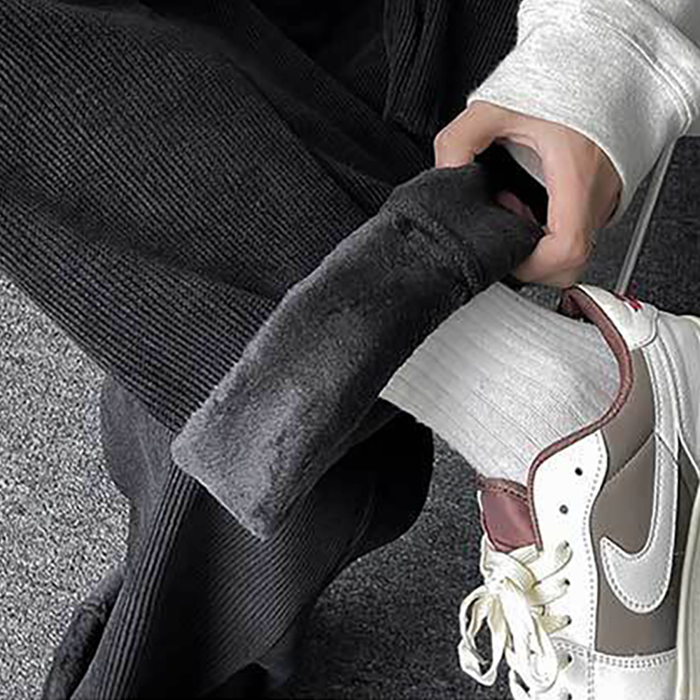 왕기모 5종 코듀로이 양털기모골덴 와이드팬츠 커플룩 부드러움과 따뜻함 트레이닝 일상복 남여공용 밴딩팬츠