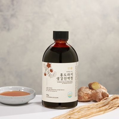 도라지미 소백산 3년근 홍도라지생강진액청 500g 대표이미지 섬네일