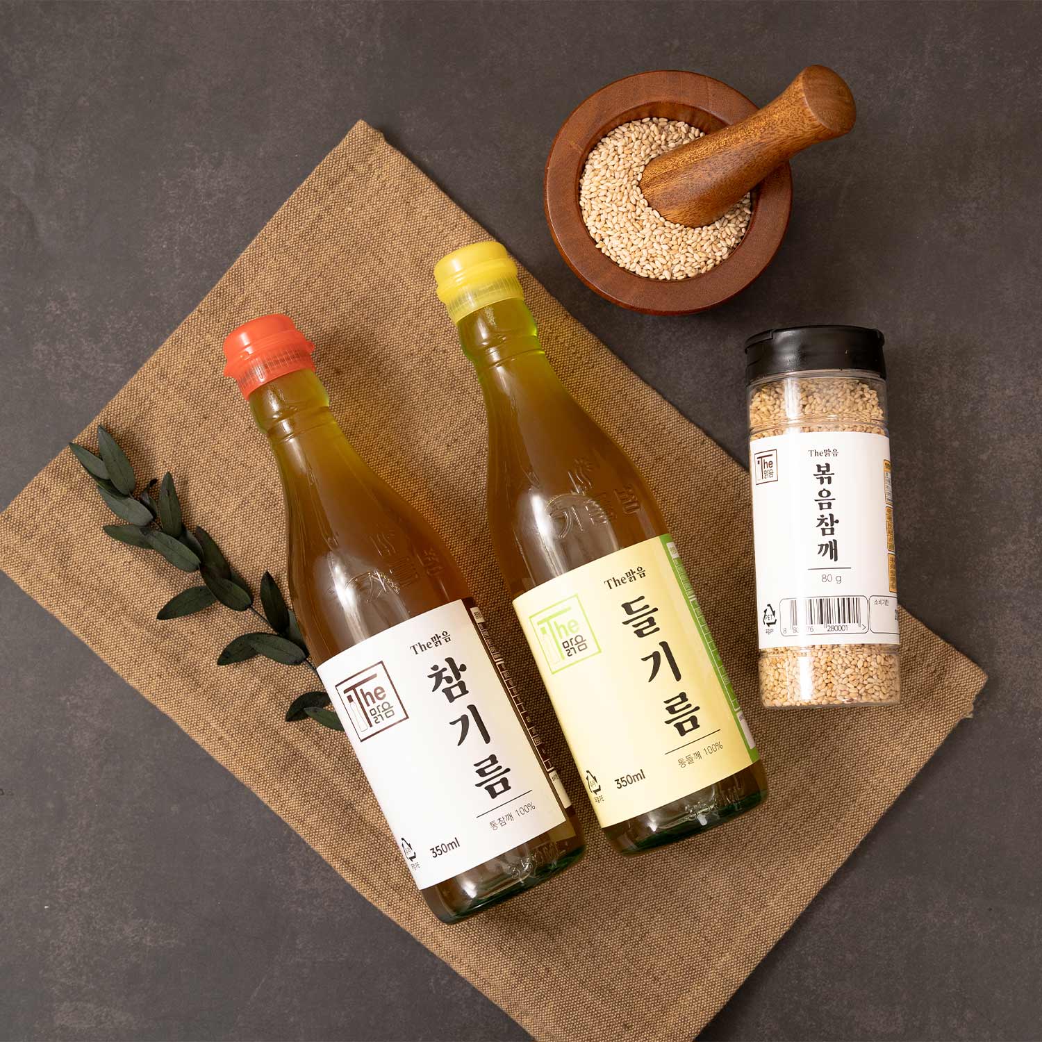 The맑음 더맑음 참기름&들기름 350ml