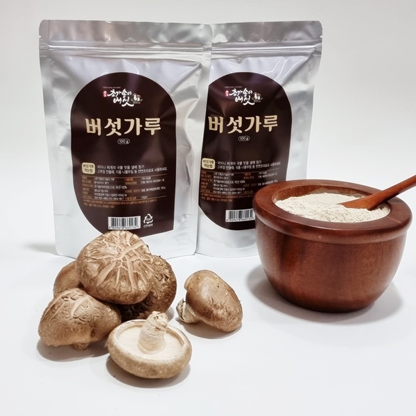 초가송이 버섯가루 파우치형100g+100g