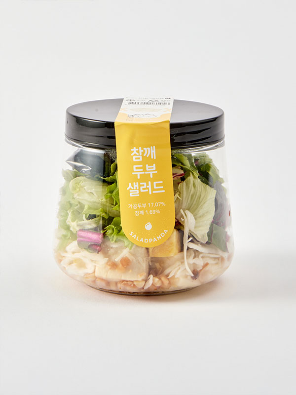 [샐러드판다] 참깨두부 샐러드(195g)