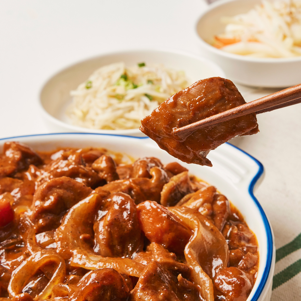 쑥이네 5분조리 안동식 순살 찜닭 밀키트 700g (간장/빨간/로제/크림카레)