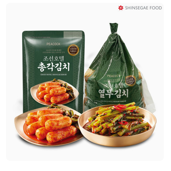 [피코크] 조선호텔김치(총각김치1kg+열무김치1.5kg)