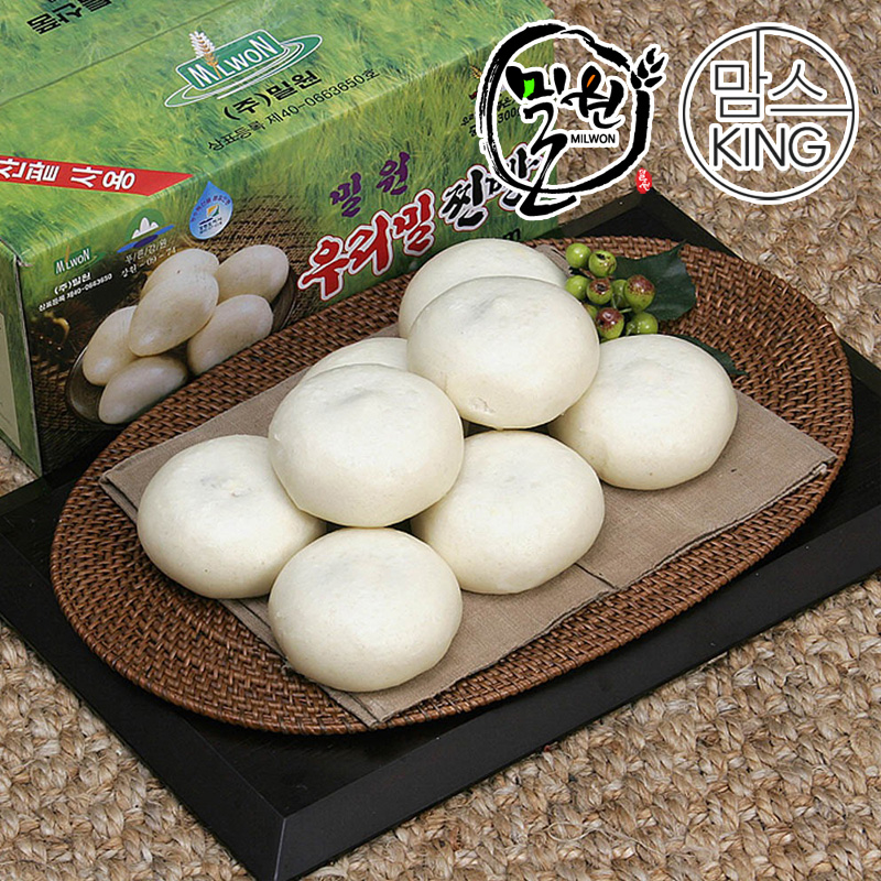 [맘스킹]밀원본가 HACCP 안흥 우리밀찐빵/흑미찐빵/단호박찐빵 20개(1300g)-국산팥 대표이미지 섬네일