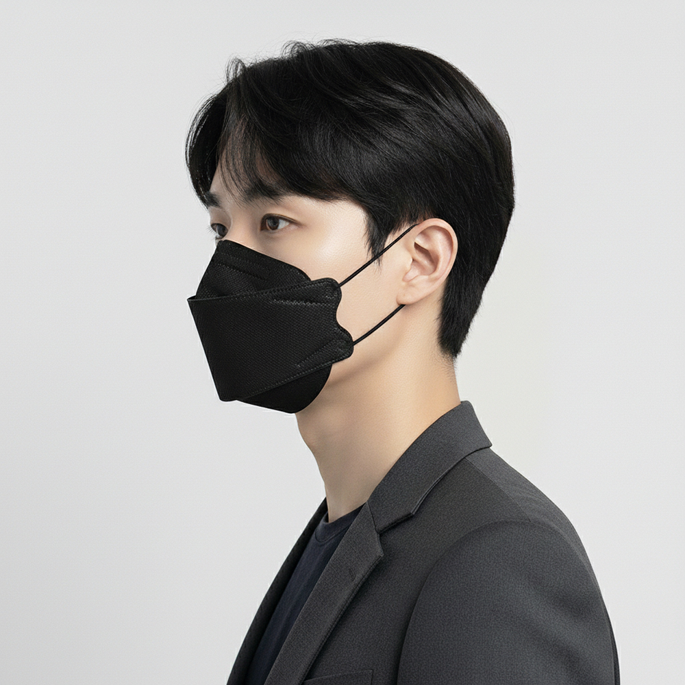 블랙100%_[국산] 에어블링 황사방역마스크 100매