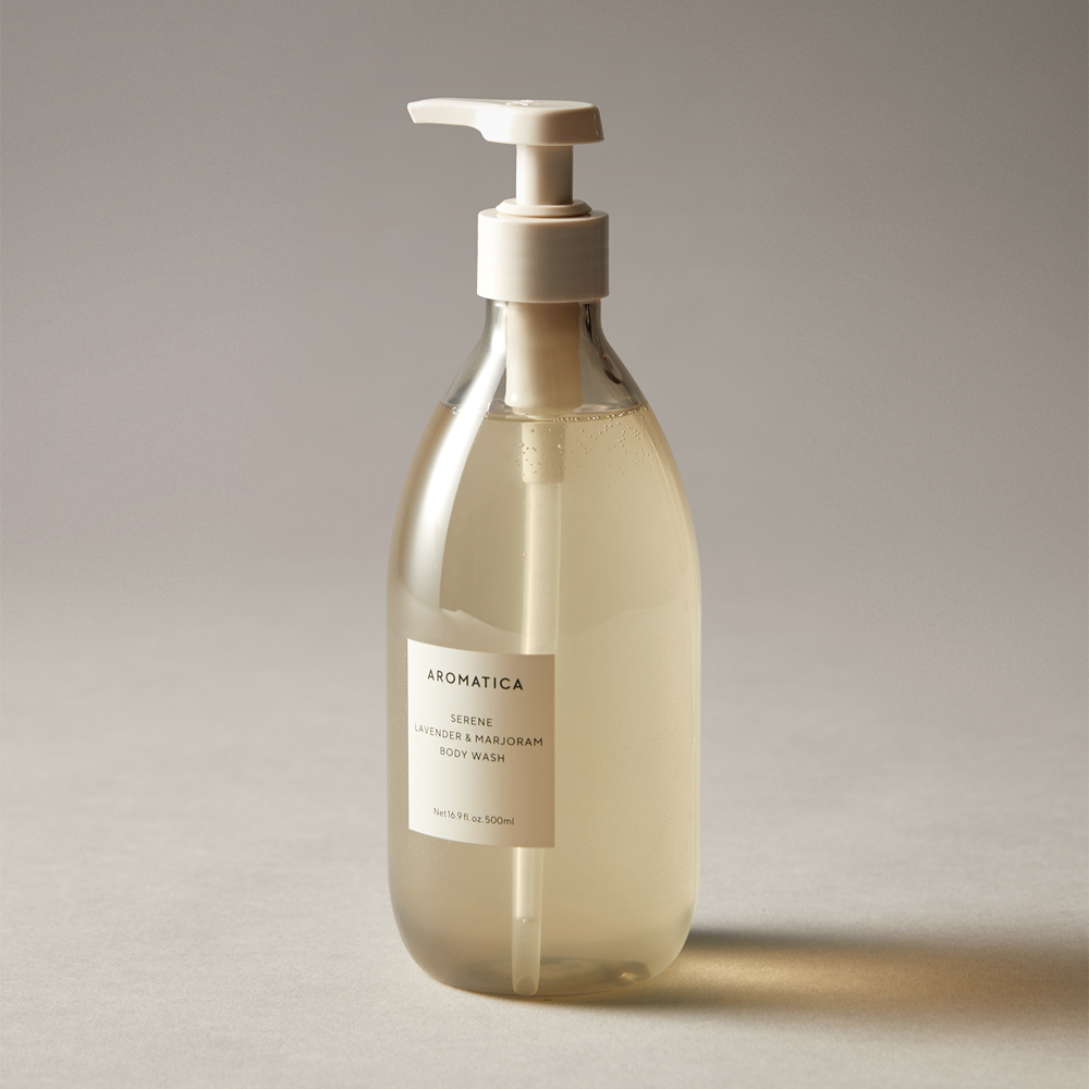 아로마티카 대용량 서렌 바디워시 라벤더 & 마조람 500ml(펌프형)