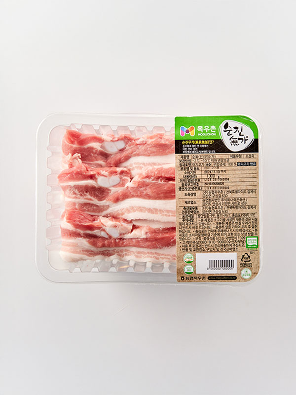 무항생제 한돈 삼겹살(구이용, 1kg)｜목우촌