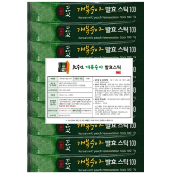 [실속형]천수인 야생 개복숭아 발효 엑기스 스틱