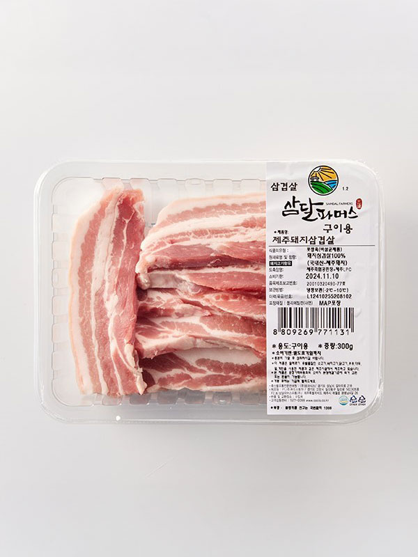 제주돼지 삼겹살(구이용, 300g)