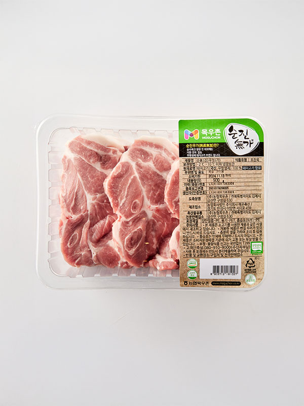 무항생제 한돈 목살(구이용, 500g)｜목우촌
