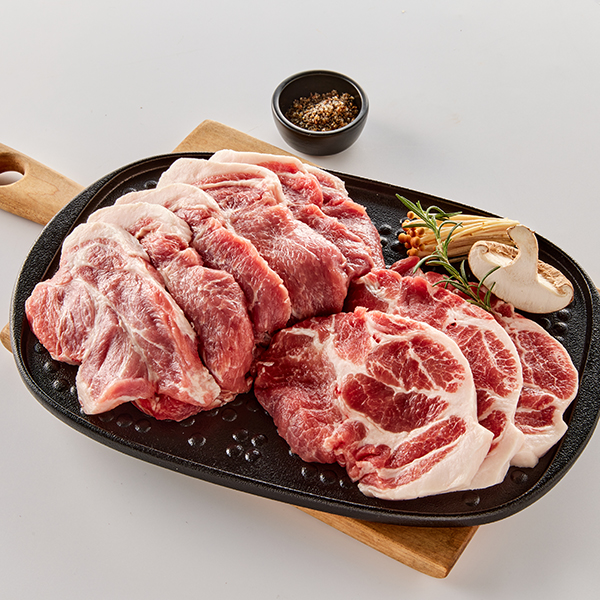 무항생제 한돈 목살(구이용, 1Kg)｜목우촌 대표이미지 섬네일