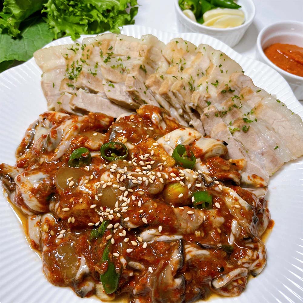 당일제조 국내산 통영 생굴무침 300g 1-3통