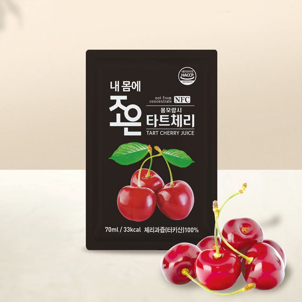 (내몸에 조은)NFC 착즙 몽모랑시 타트체리 과즙 70ml 30포