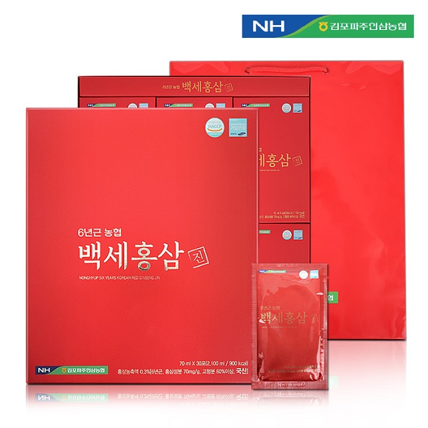 [농협] 6년근 백세홍삼진 70ml x 30포