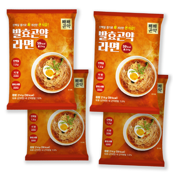 빼빼곤약] 발효 곤약 라면 4팩