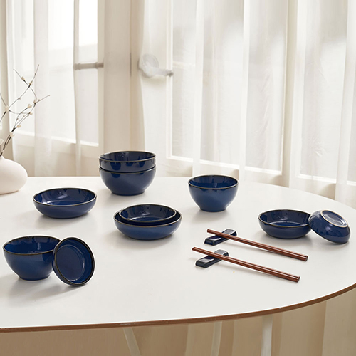 [로얄포드] 블루라벨 요변자기 2인 디너세트 14P 갤러리아입점제품