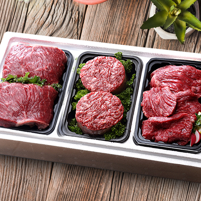 [名品]횡성한우 1등급 정육선물세트 1.5kg (불고기500g+국거리500g+산적500g) 대표이미지 섬네일