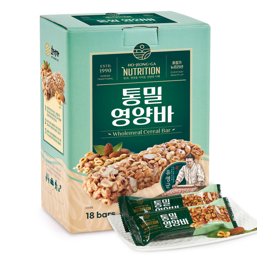 호정가 통밀영양바 (18개입) / 통곡물 영양간식 시리얼바 대표이미지 섬네일