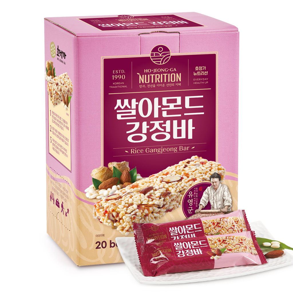 호정가 쌀아몬드강정바 (20개입) / 달콤 바삭한 전통 쌀강정 뉴트리션바 대표이미지 섬네일
